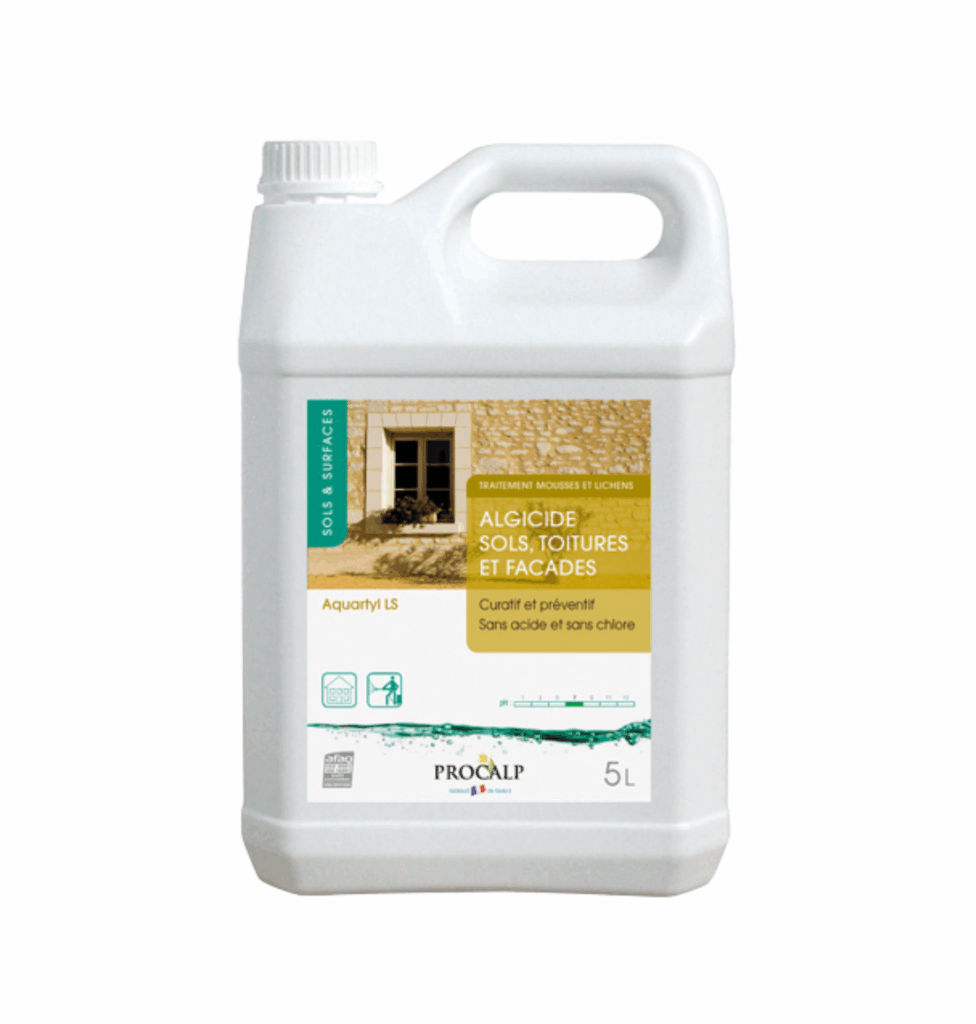 Bidon d'Algicide sols, toitures et façades en 5 Litres